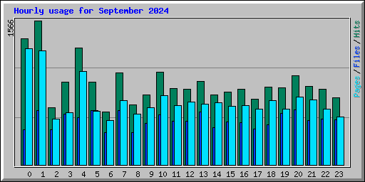 Hourly usage for September 2024