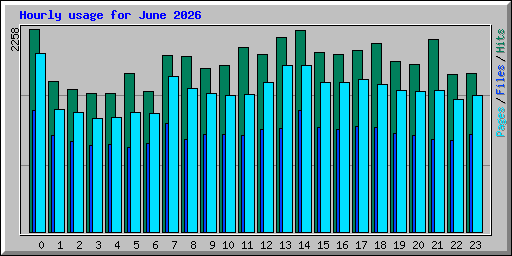 Hourly usage for June 2026